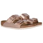 Girls Metallic Copper Sandals, 1, hi-res