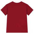 Girls Red Logo T-Shirt, 2, hi-res