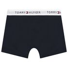 Boys Burgundy & Navy Blue Boxer Shorts (7-Pack), 1, hi-res