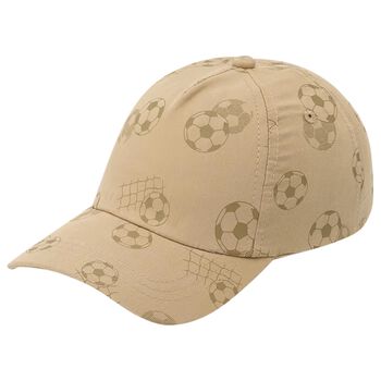 Baby Boys Beige Football Cap