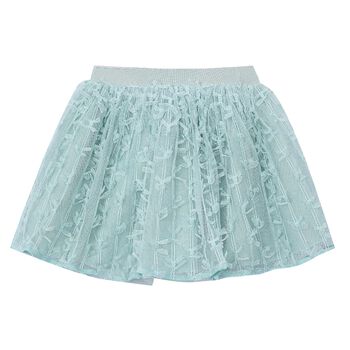Girls Green Tulle Skirt