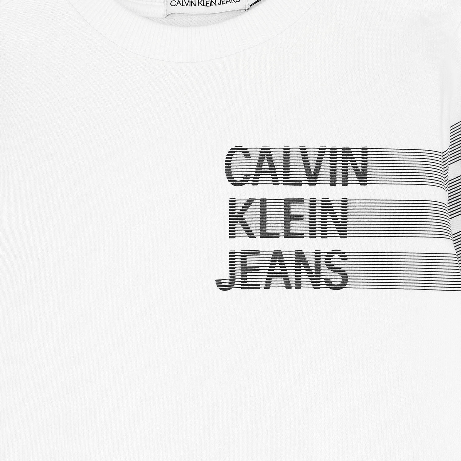 Boys White Logo Sweatshirt, 1, hi-res