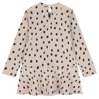 Girls Beige & Black Spot Dress Set, 2, hi-res