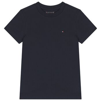 Boys Navy Blue Logo T-Shirt