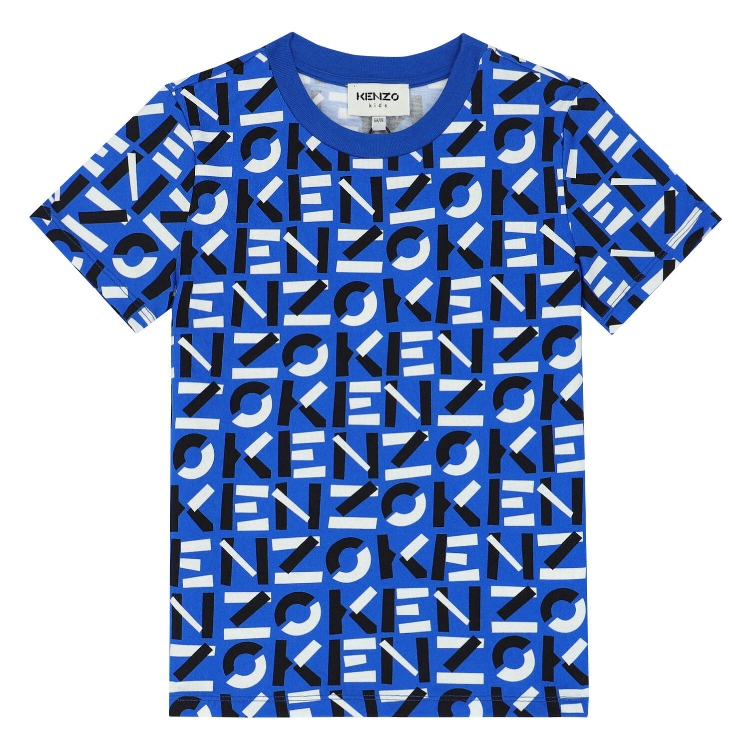 Boys Blue & White Logo T-Shirt, 1, hi-res