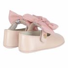 Baby Girls Pink Bow Pre Walker Shoes, 2, hi-res