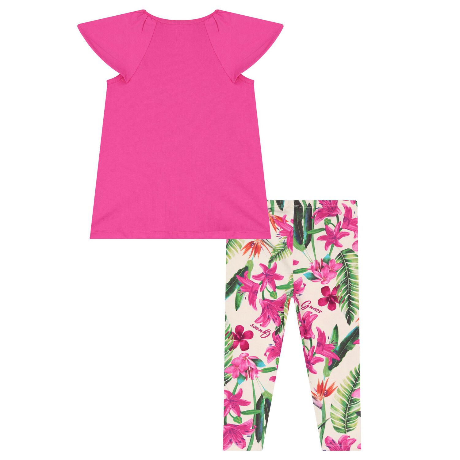 Girls Pink & Ivory Leggings Set, 1, hi-res image number null