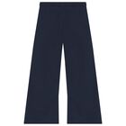 Girls Navy Blue Logo Joggers, 1, hi-res