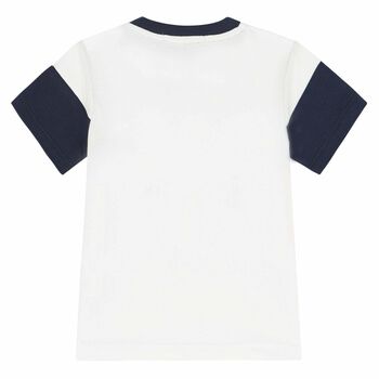 Younger Boys White & Red Logo T-shirt