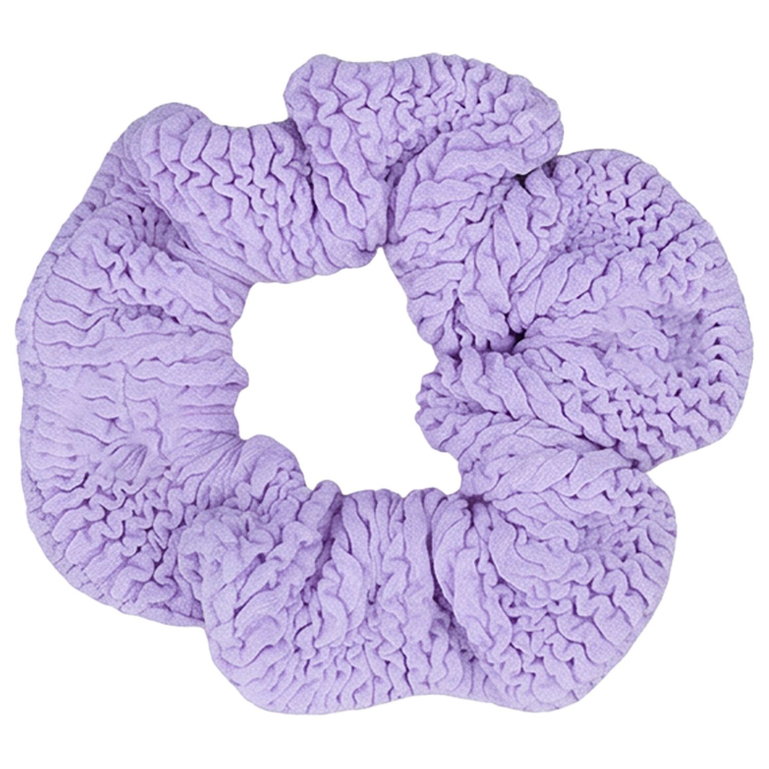 Girls Blue, Yellow & Purple Crinkle Scrunchies ( 3 Pack ), 2, hi-res