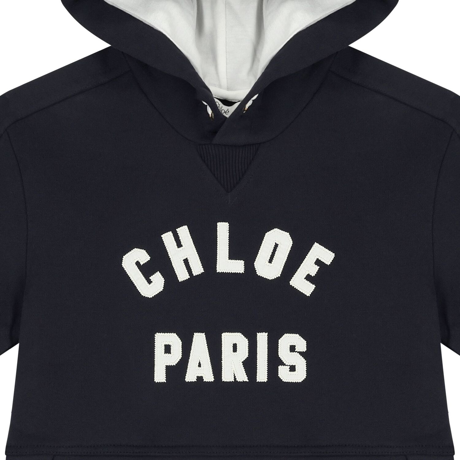 Girls Navy Blue Logo Dress, 2, hi-res