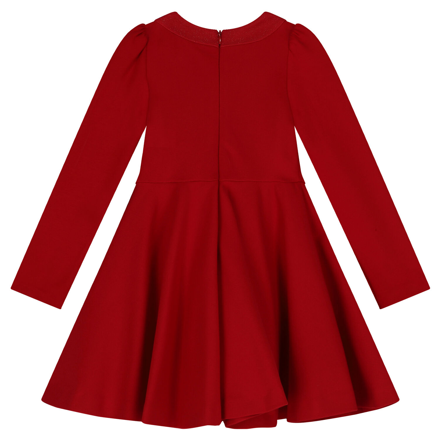 Girls Red Bow Dress, 1, hi-res
