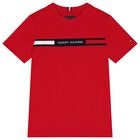 Boys Red Logo T-Shirt, 1, hi-res