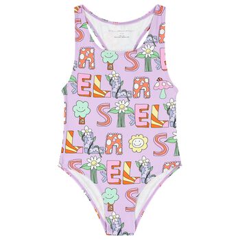 Girls Purple Swimsuit