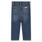 Baby Boys Blue Denim Jeans, 1, hi-res