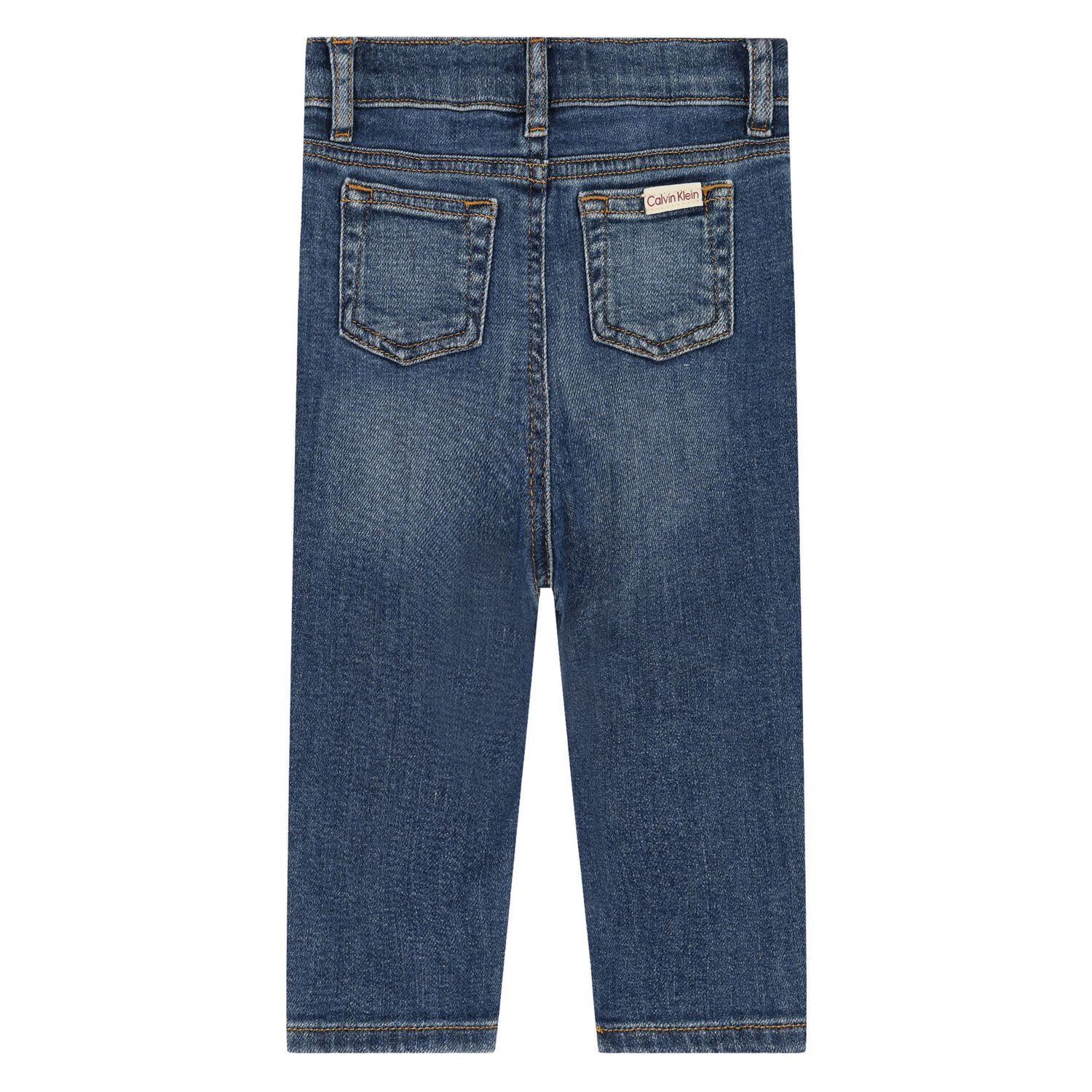 Baby Boys Blue Denim Jeans, 1, hi-res