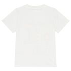 Girls White Logo T-Shirt, 1, hi-res