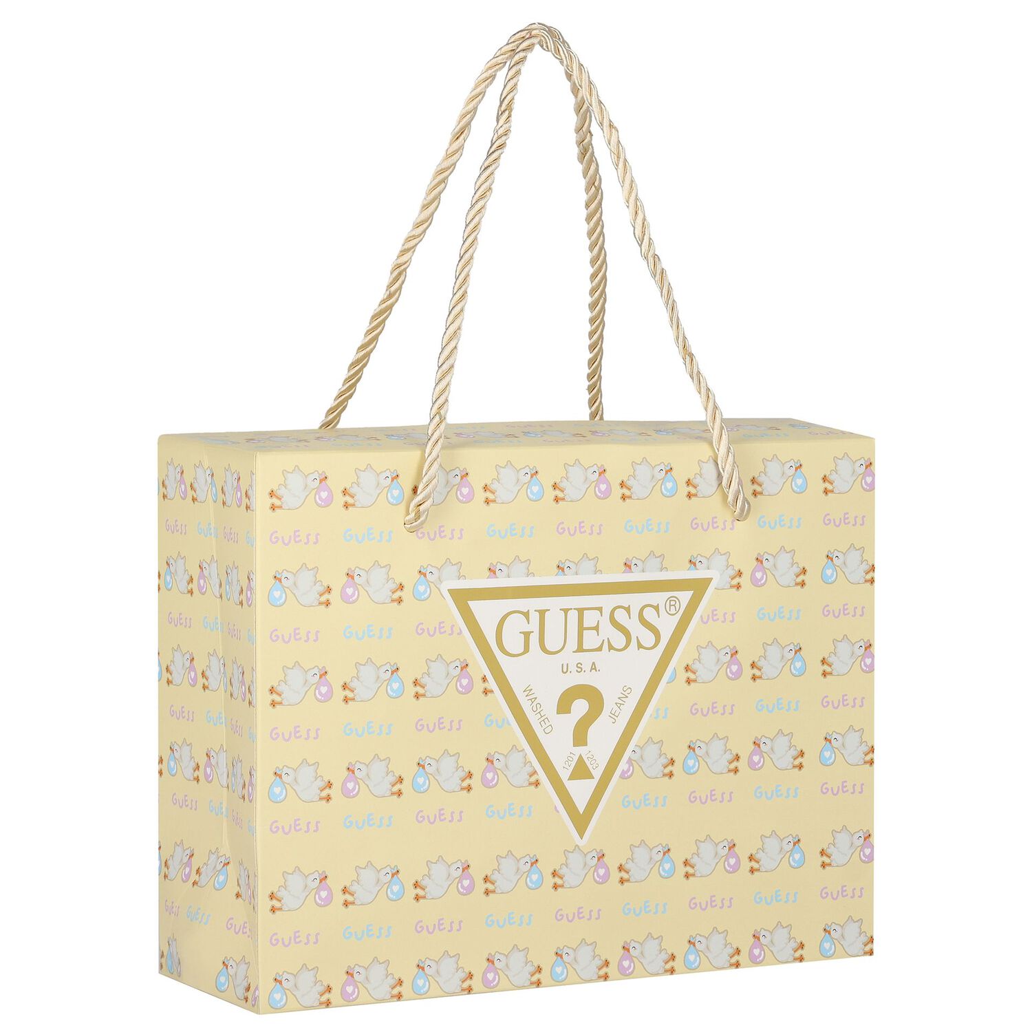 White Cotton Teddy Bear Bodysuit, 1, hi-res