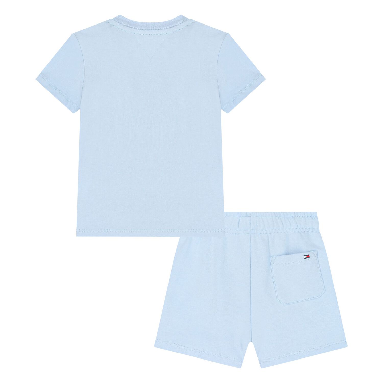Younger Boys Blue Cotton Shorts Set, 2, hi-res