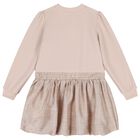 Girls Beige & Gold Dress, 2, hi-res