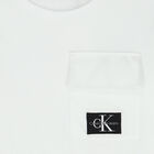Boys White Logo Long Sleeve Top, 1, hi-res