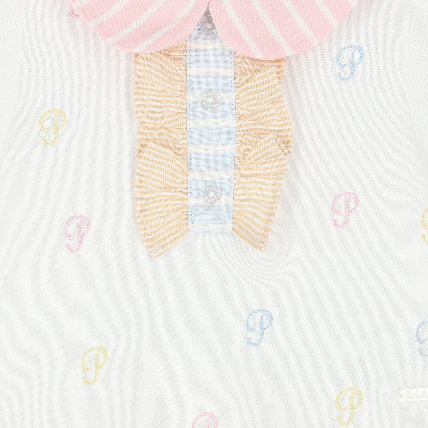 Younger Girls White Logo Polo Dress, 1, hi-res