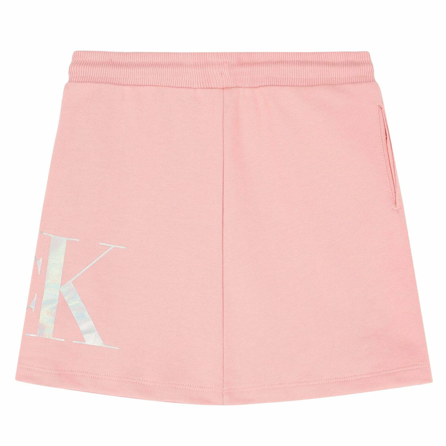 Girls Pink Organic Cotton Logo SKirt, 1, hi-res image number null