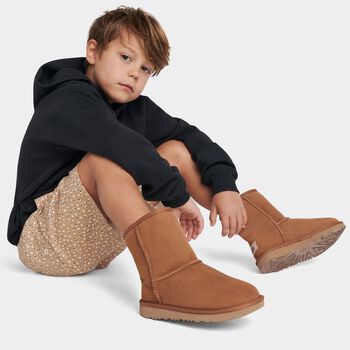 Beige Classic II Suede Boots