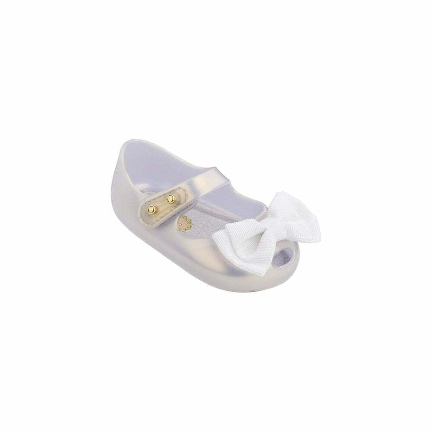 Baby Girls Pearl White Bow Shoes, 2, hi-res