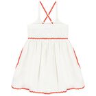 Girls Ivory Strawberry Dress, 1, hi-res