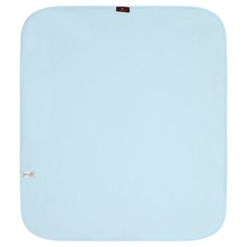 Baby Boys Blue & White Logo Blanket