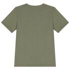 Boys Green Logo T-Shirt, 3, hi-res