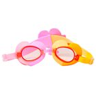 Girls Pink & Orange Poppy the Peach Swimming Goggles, 1, hi-res