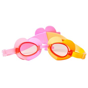 Girls Pink & Orange Poppy the Peach Swimming Goggles
