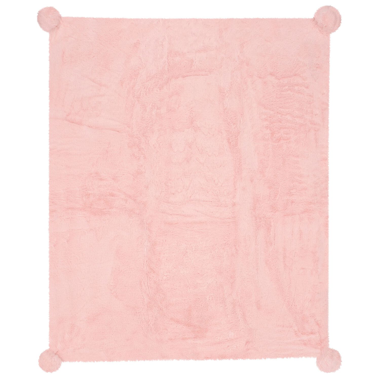 Pink & Ivory Faux Fur Baby Blanket, 2, hi-res