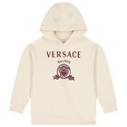 Ivory Medusa Logo Hooded Top, 1, hi-res
