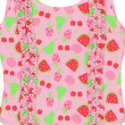 Girls Pink Fruits Ruffled Swimsuit, 1, hi-res