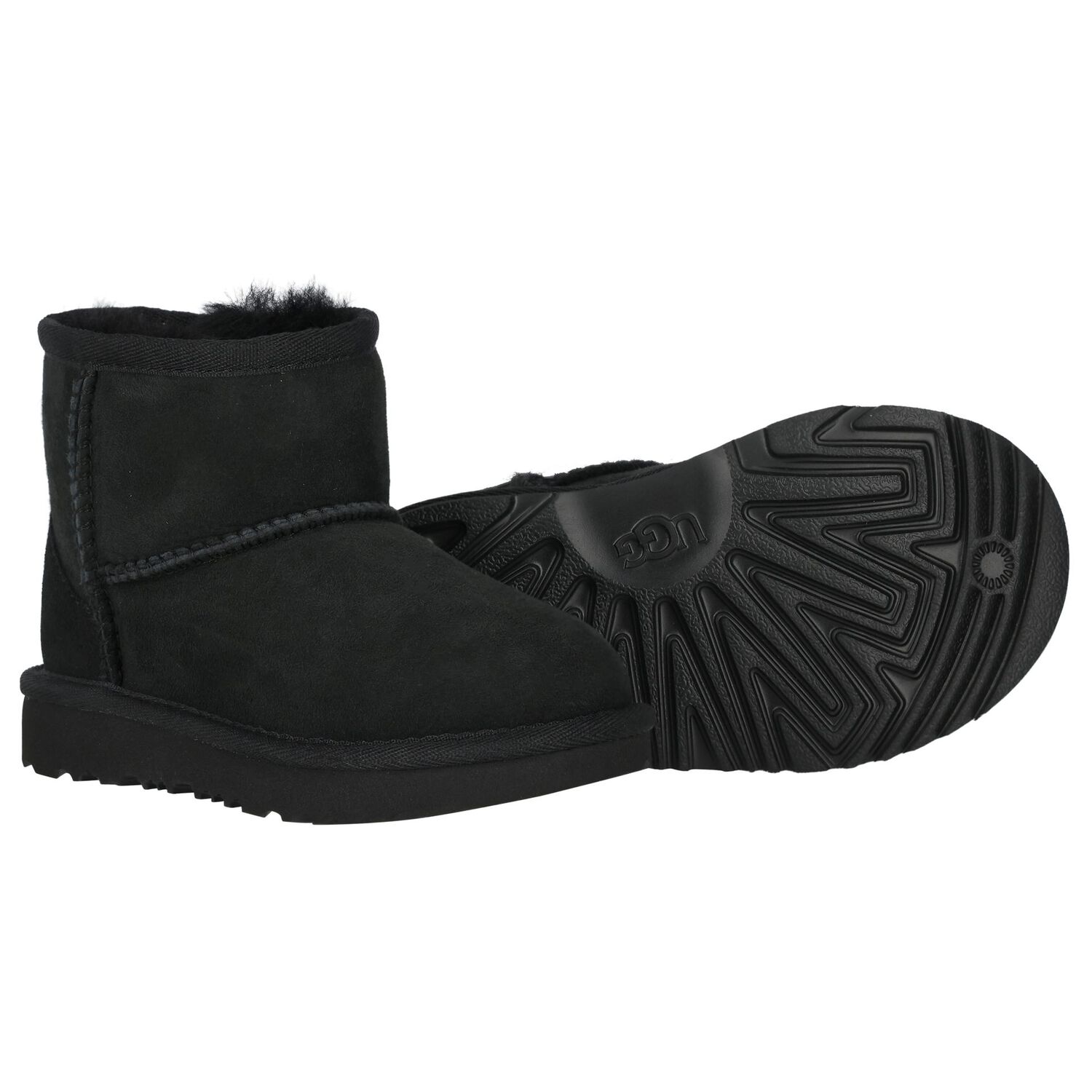 Younger Black Classic Mini II Suede Boots, 1, hi-res image number null