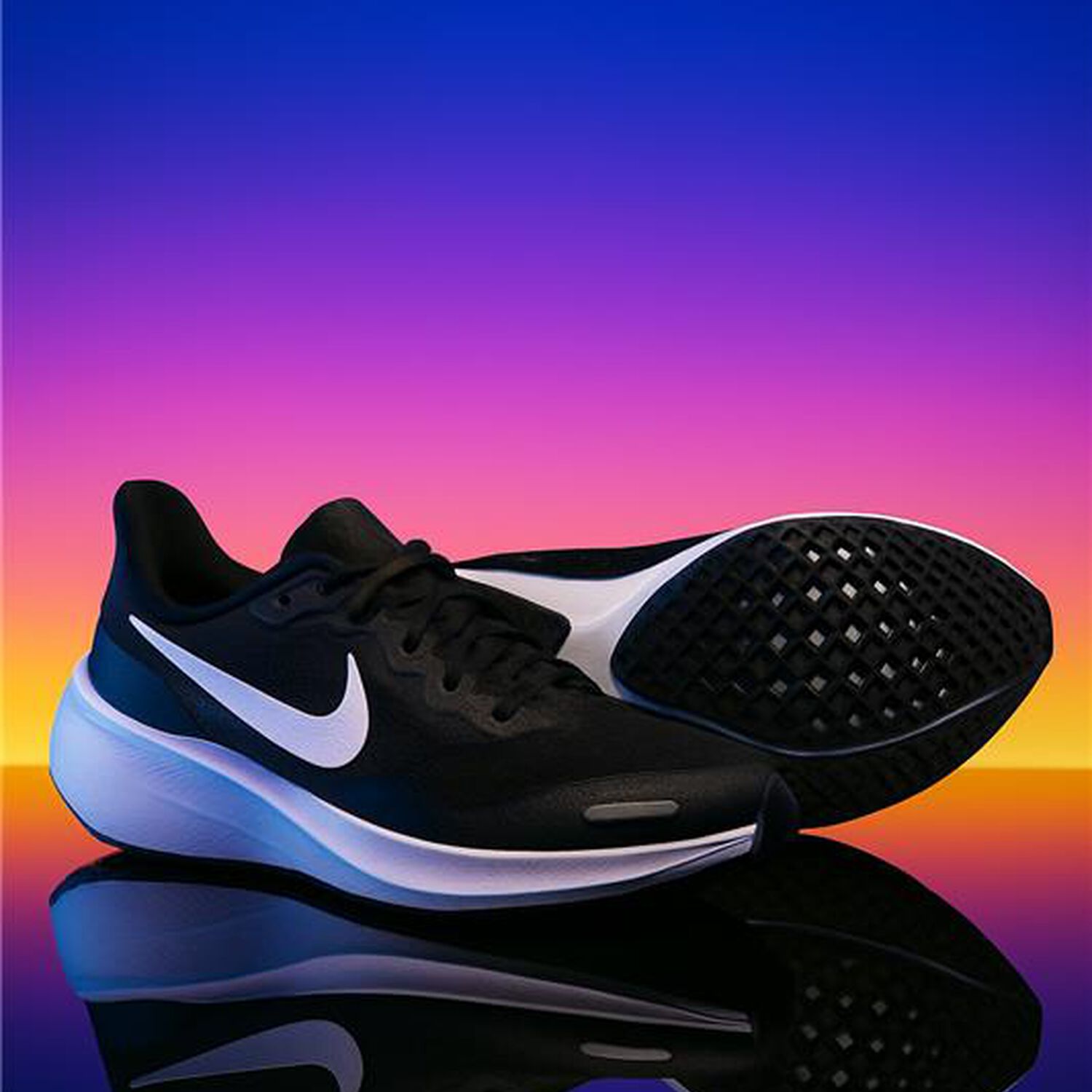 Black & White Air Zoom Pegasus 41 Trainers, 1, hi-res