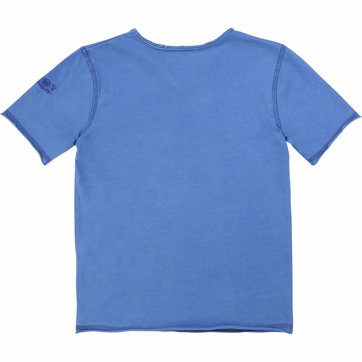 Boys Blue Cotton T-Shirt, 1, hi-res