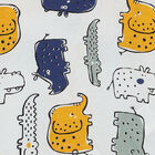 Baby Boys White Animals Romper, 1, hi-res