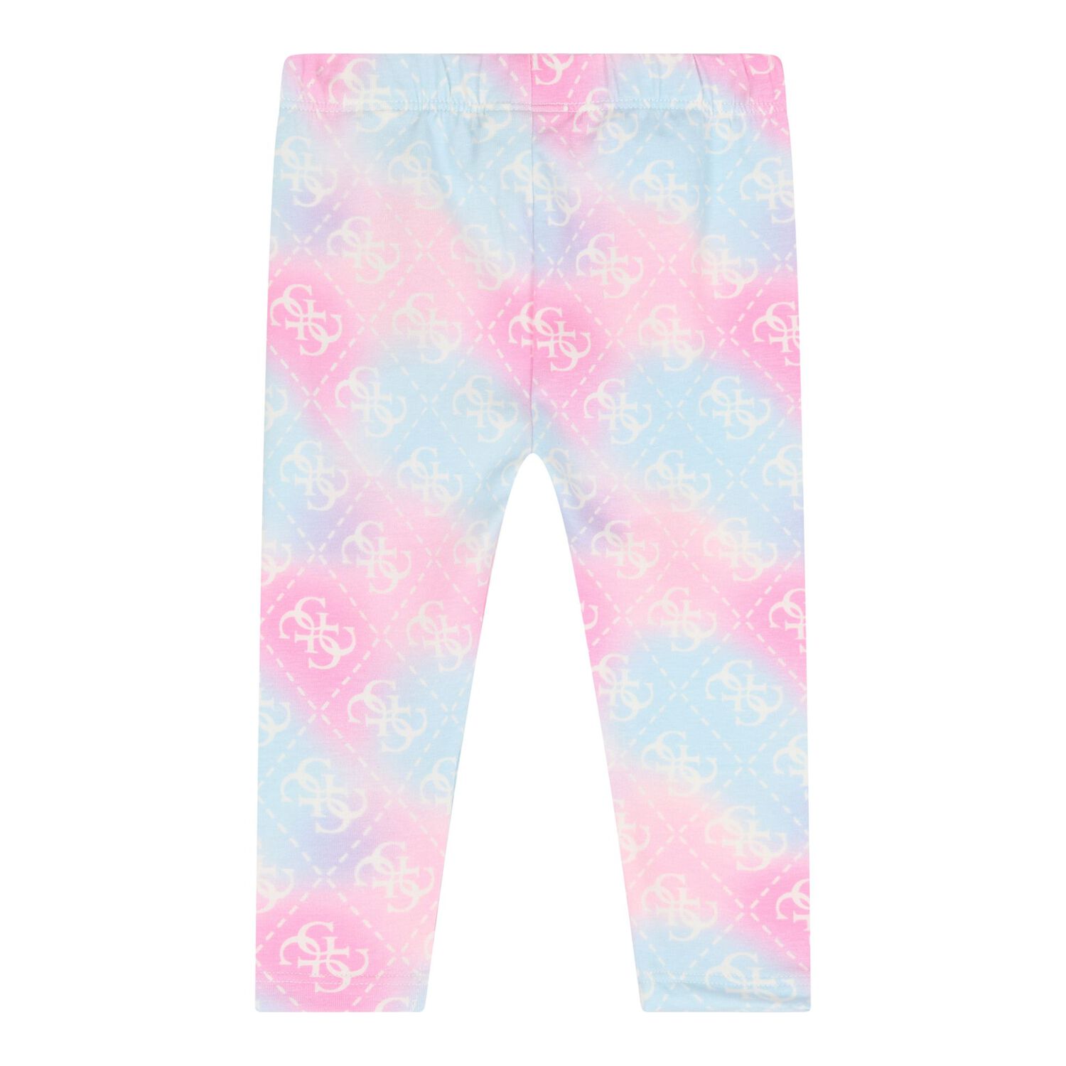 Baby Girls Pink & Blue Logo Leggings Set, 1, hi-res