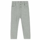 Younger Boys Grey Joggers, 1, hi-res