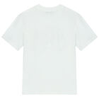 Boys White & Black Logo T-Shirt, 2, hi-res
