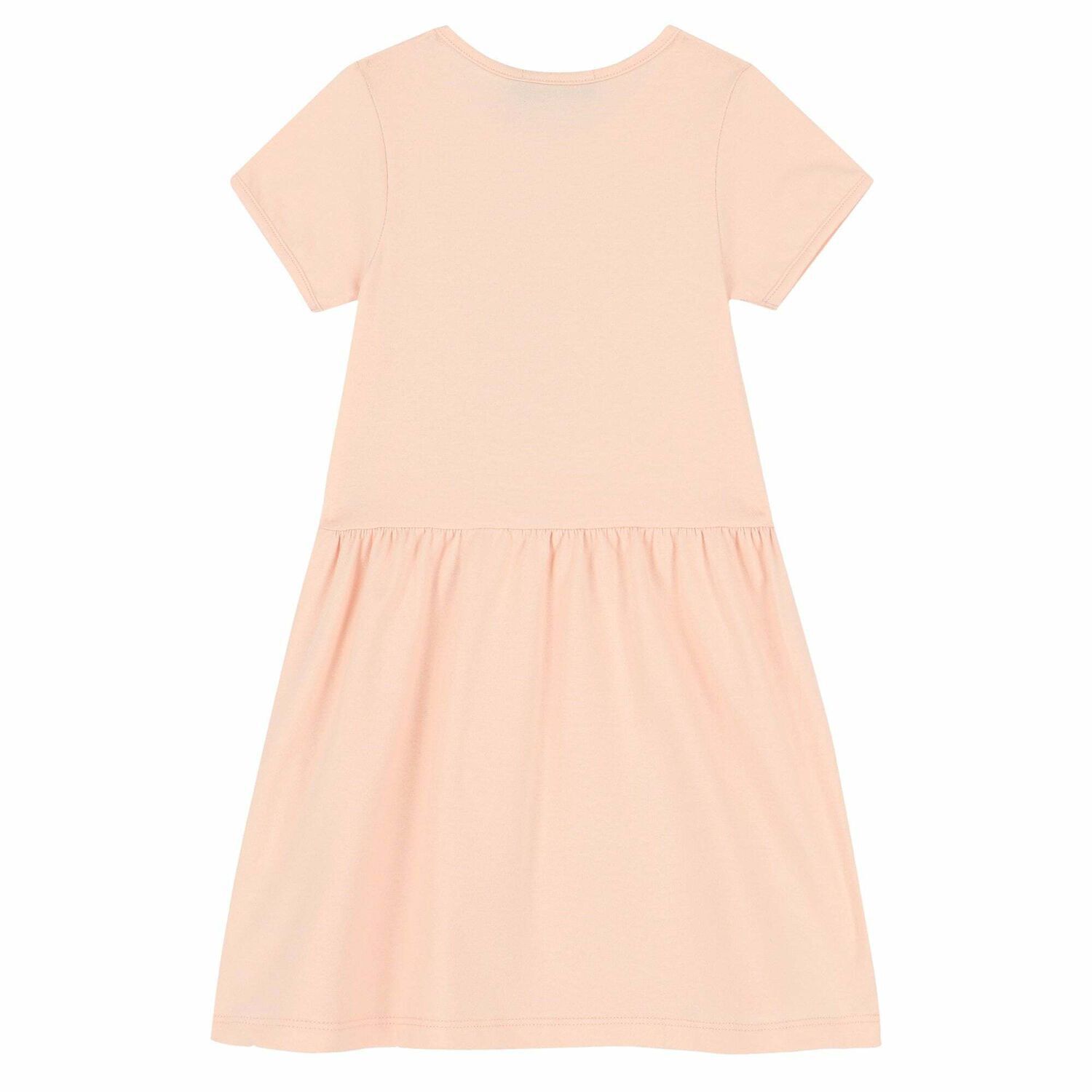 Girls Pink Logo Dress, 2, hi-res