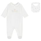 Ivory Bunny & Logo Babygrow Gift Set, 1, hi-res