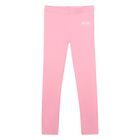Girls Pink Logo Leggings, 1, hi-res