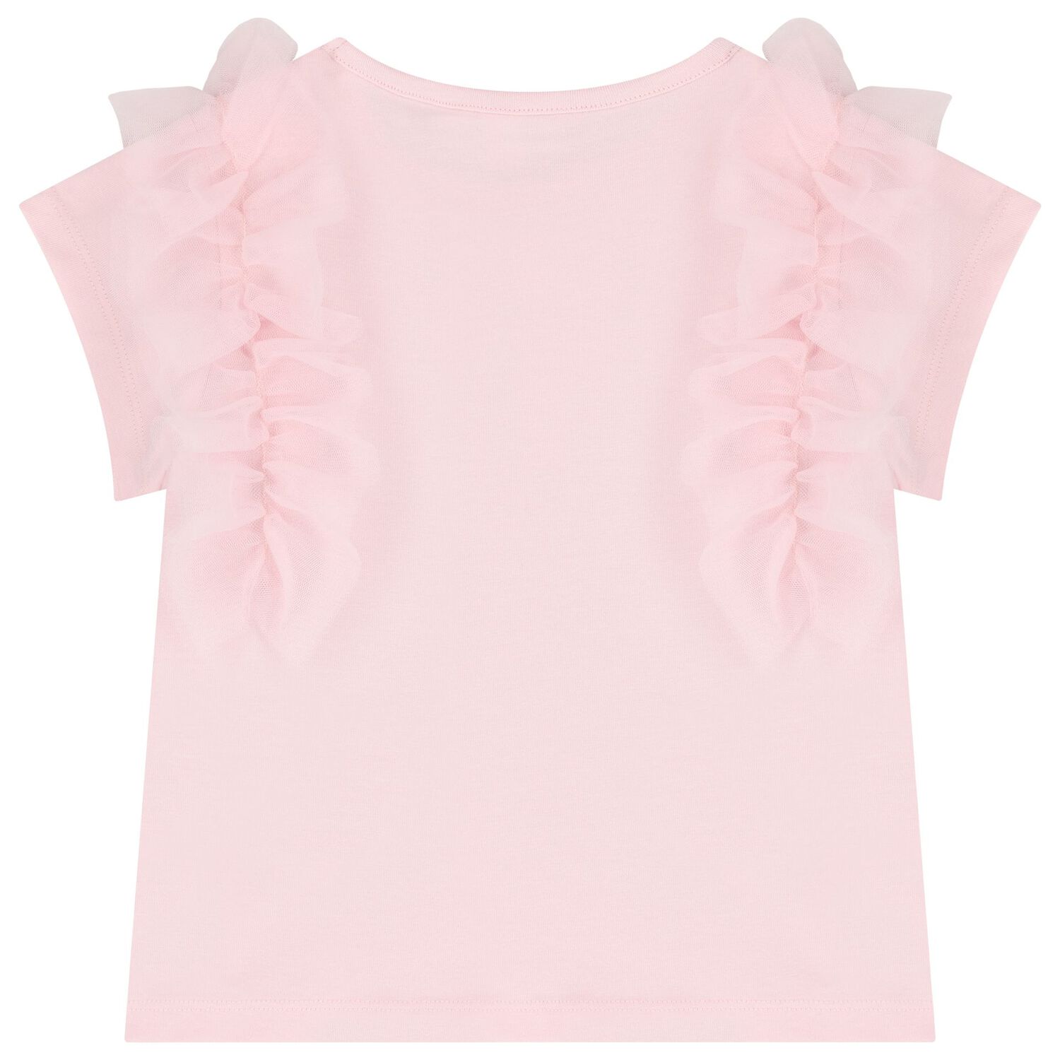 Girls Pink Ruffled Skirt Set, 1, hi-res image number null