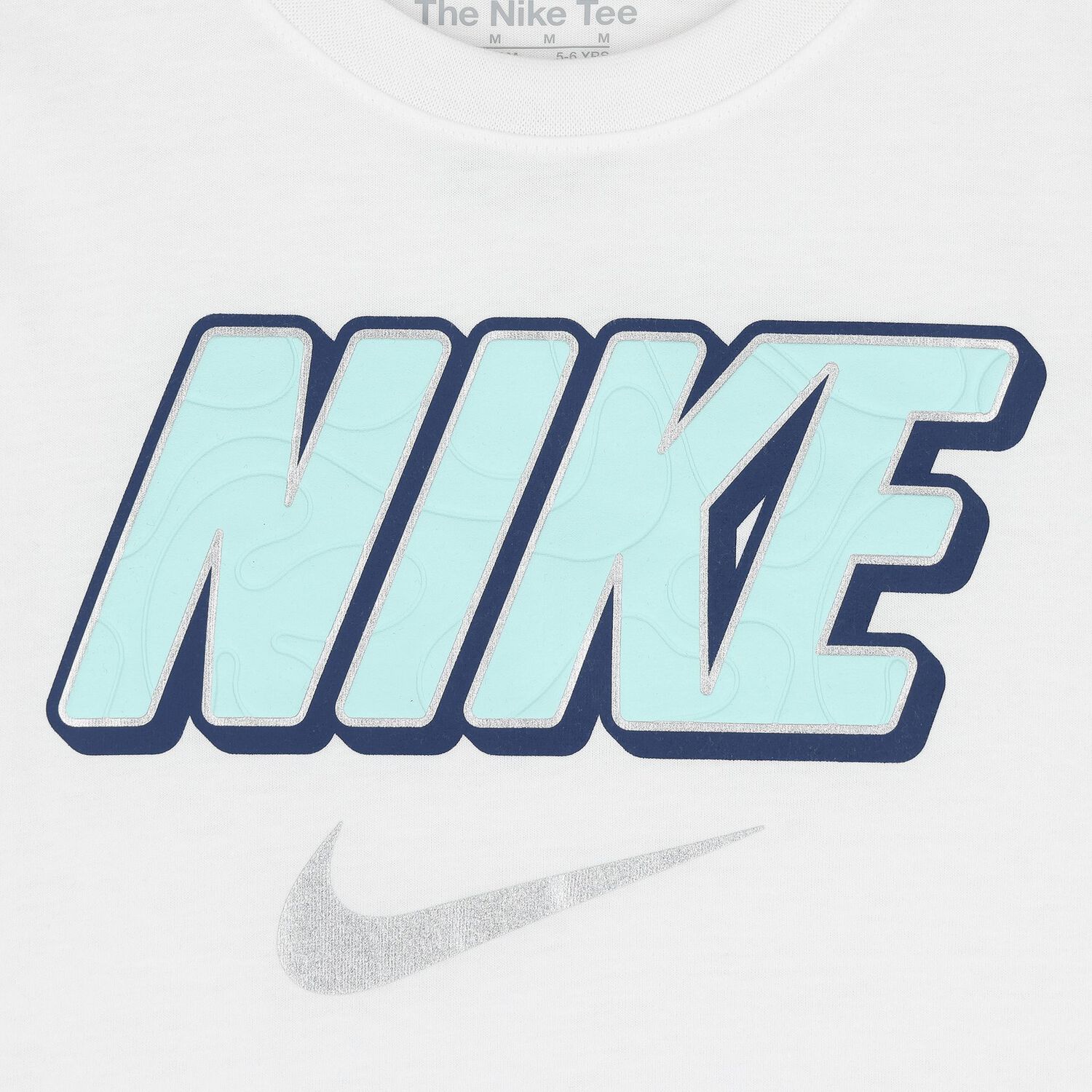 Boys White Logo Long Sleeve Top, 1, hi-res