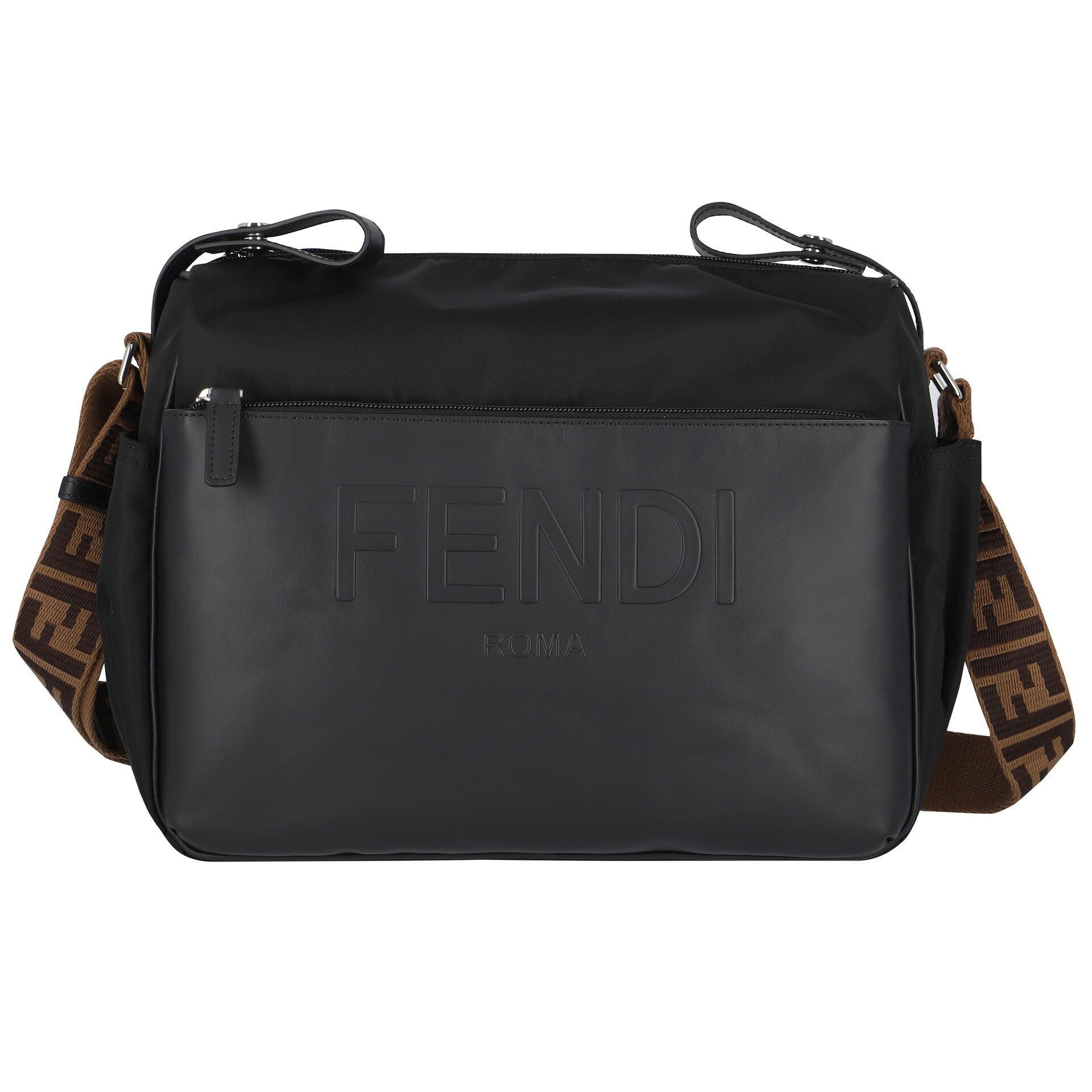 Fendi Black Logo Baby Changing Bag Junior Couture UK